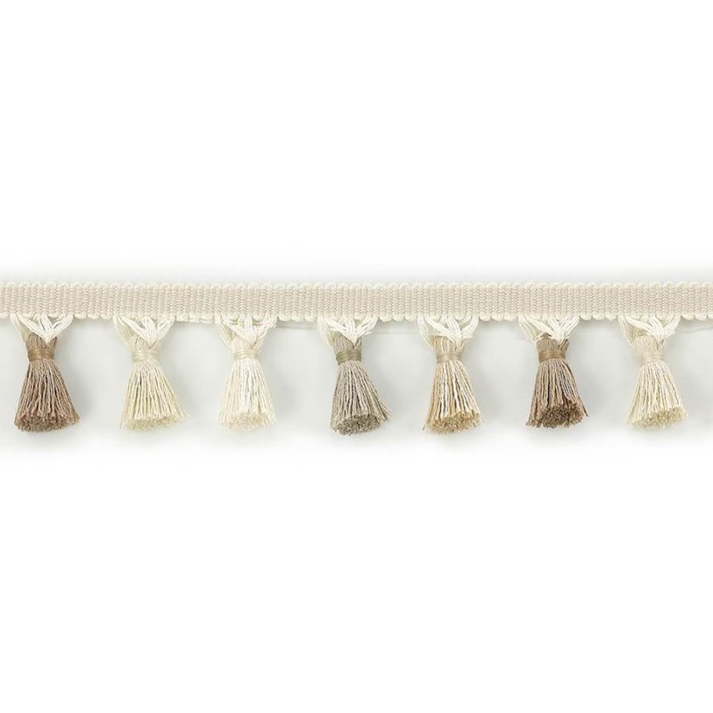 Preview: Theodore Tassel Fringe Beige – Quastenfranse von Colefax and Fowler