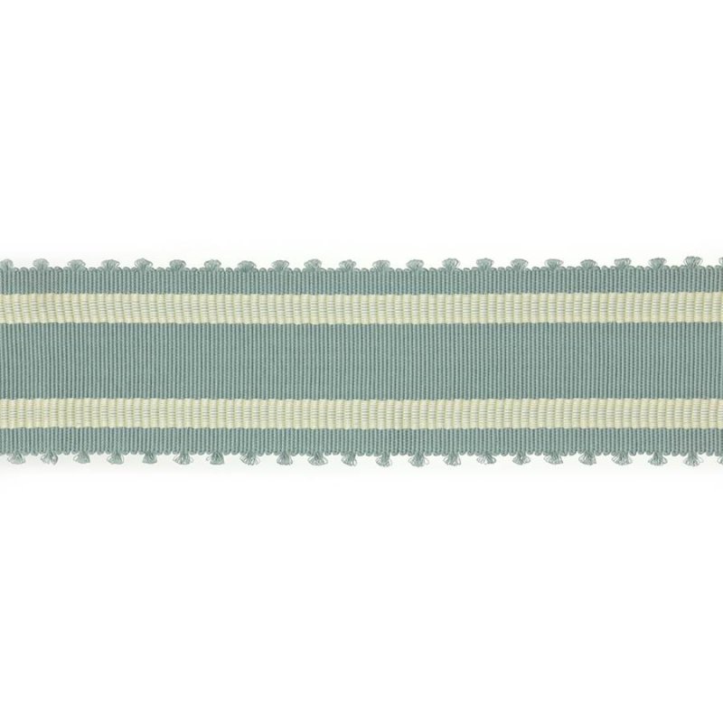 Preview: Wide Picot Braid Aqua – Picot-Borte von Colefax and Fowler