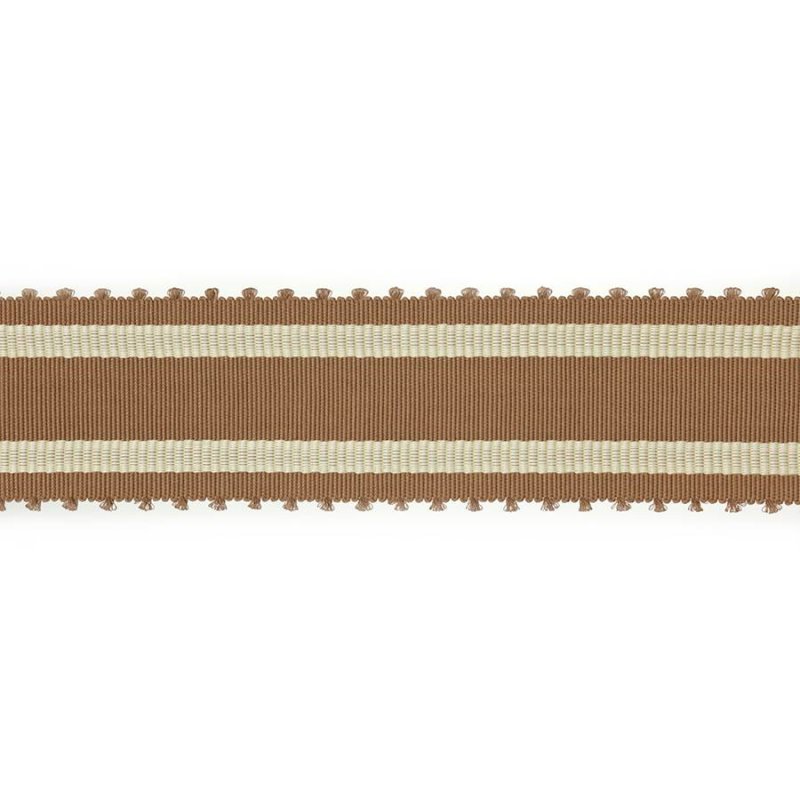 Preview: Wide Picot Braid Brown – Picot-Borte von Colefax and Fowler
