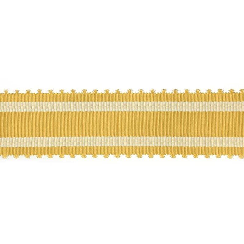 Wide Picot Braid Dark Yellow – Picot-Borte von Colefax and Fowler