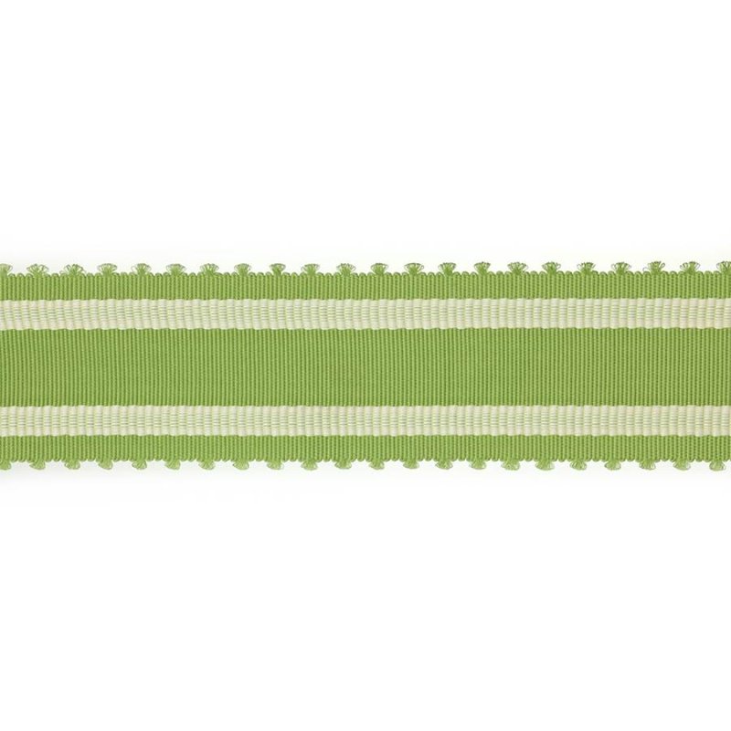 Wide Picot Braid Mid Green – Picot-Borte von Colefax and Fowler