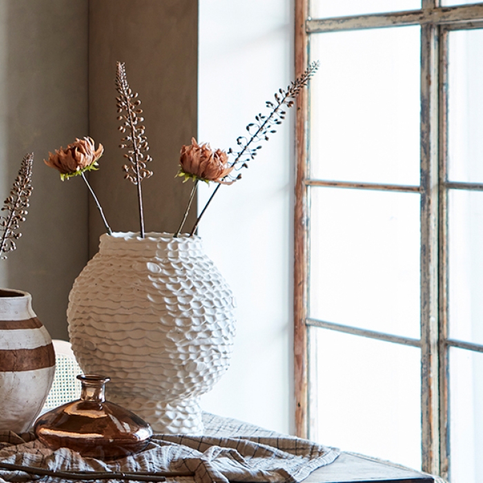 Cream - handgemachter Pot aus Keramik - offwhite