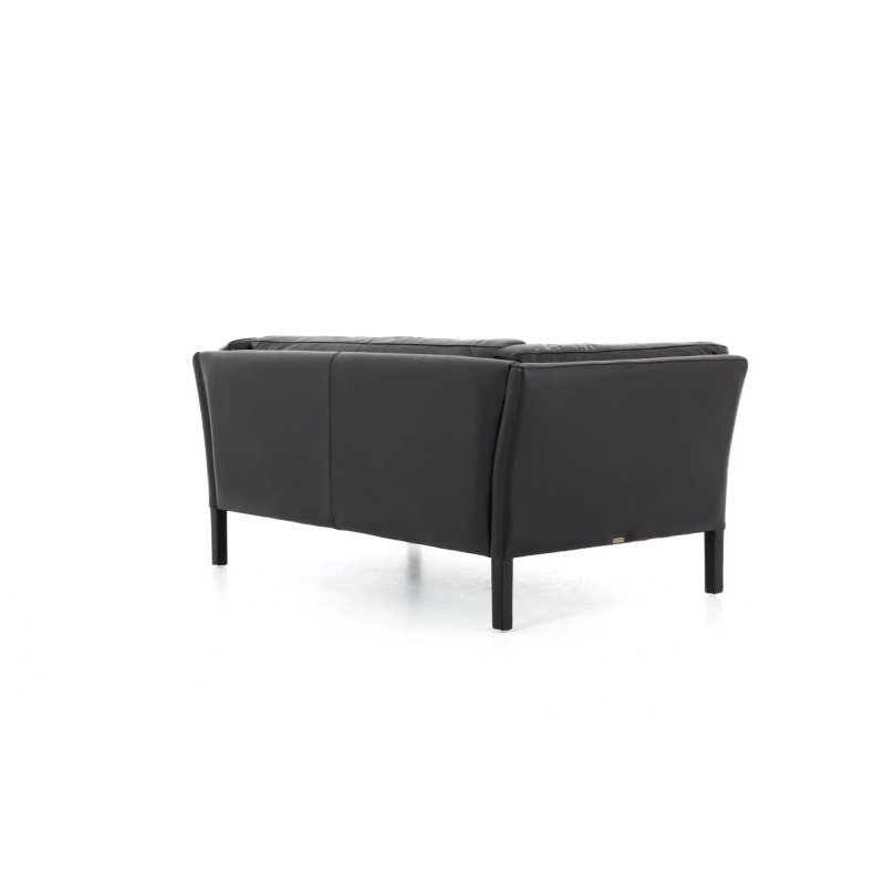 Sofa Bellamy 2-Sitzer, Leder Schwarz – Ansicht 7