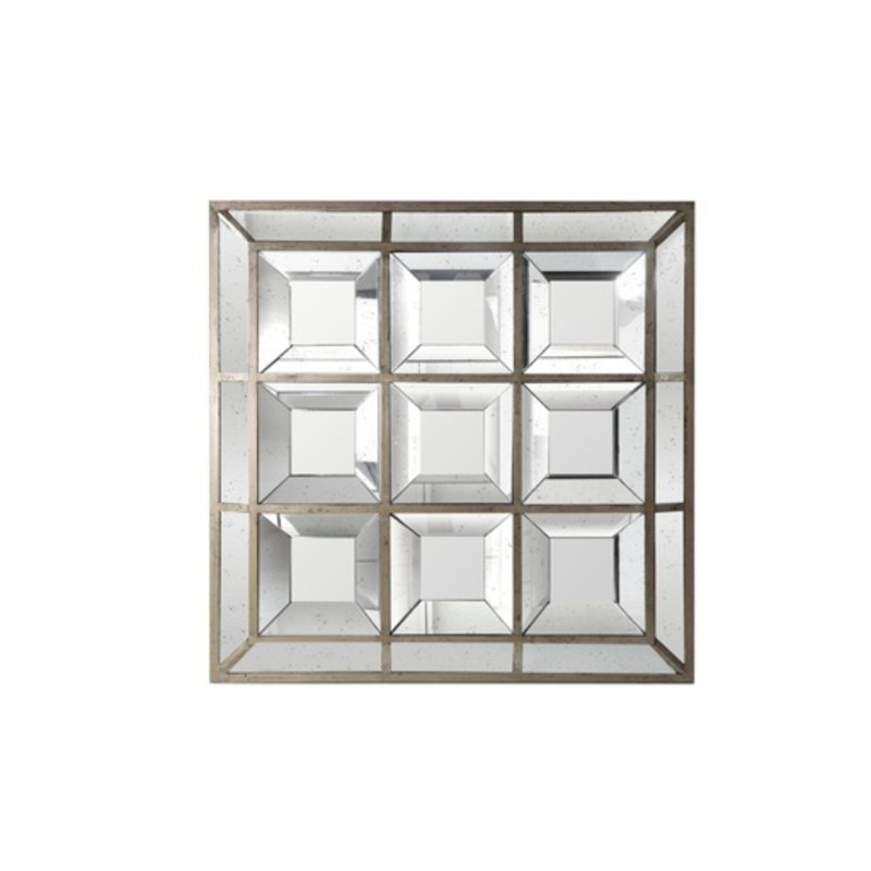 Spiegel Javier mit Facetten, quadratisch – 117 x 117 cm
