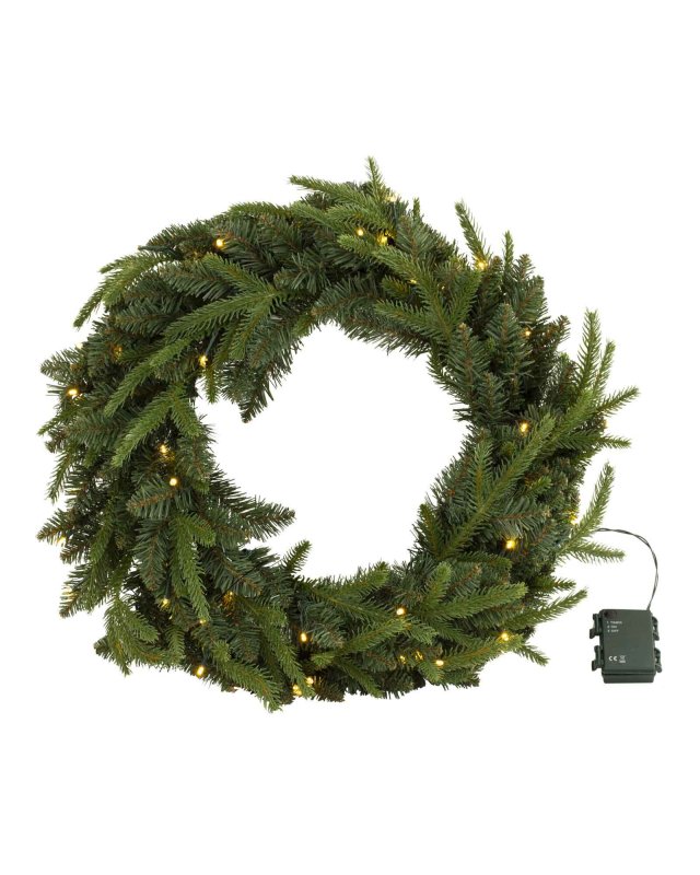 Weihnachtskranz Pinus Ø 50 cm mit LEDs von Flamant