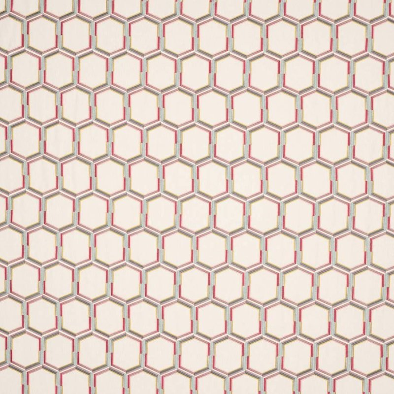 Preview: Albus Pink/Aqua – Stoff von Jane Churchill