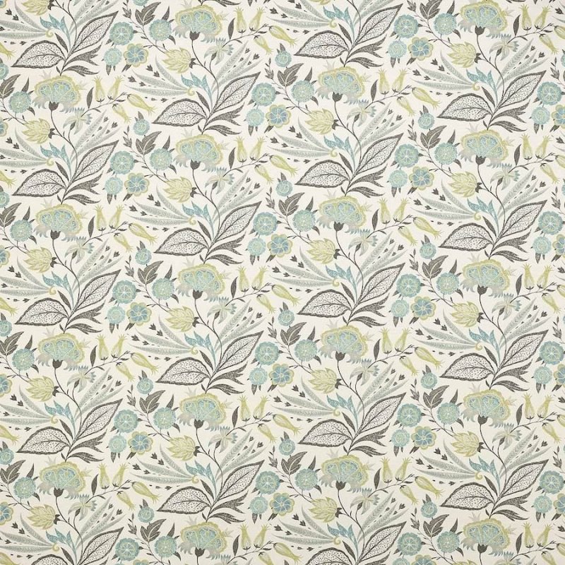Amber Aqua/Lime – Stoff von Jane Churchill