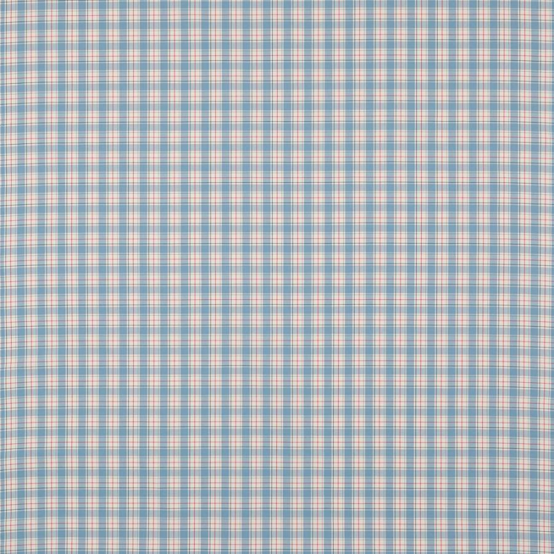 Preview: Jane Churchill Barlow Check Karostoff in Soft Blue/Red