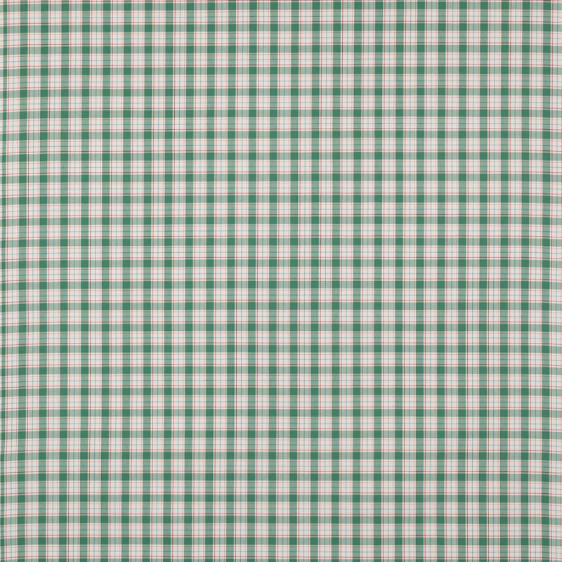 Jane Churchill Barlow Check Karostoff in Teal/Red