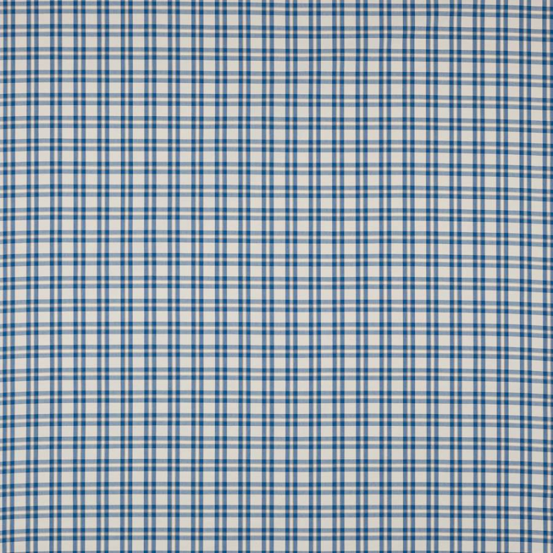 Preview: Jane Churchill Blake Check Karostoff in Cobalt