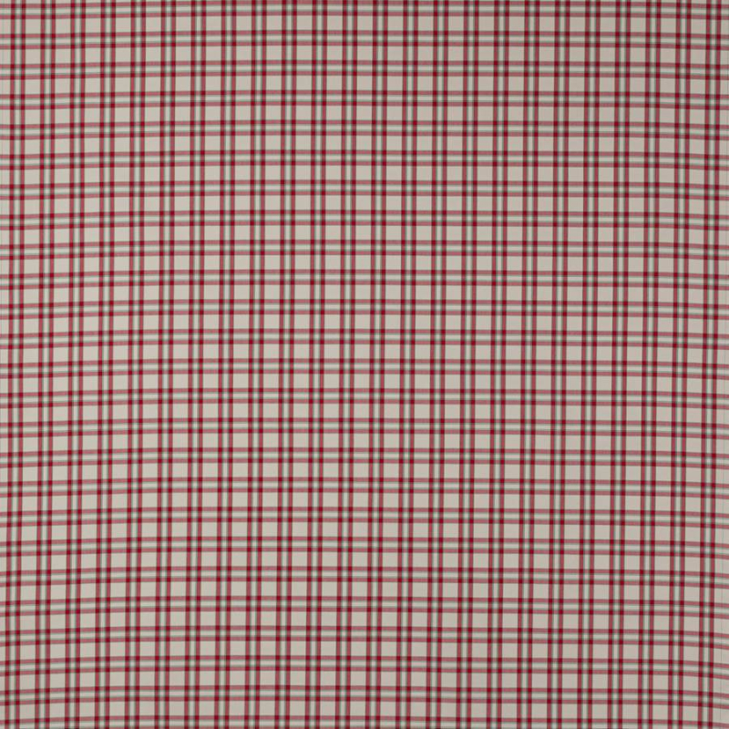 Jane Churchill Blake Check Karostoff in Red