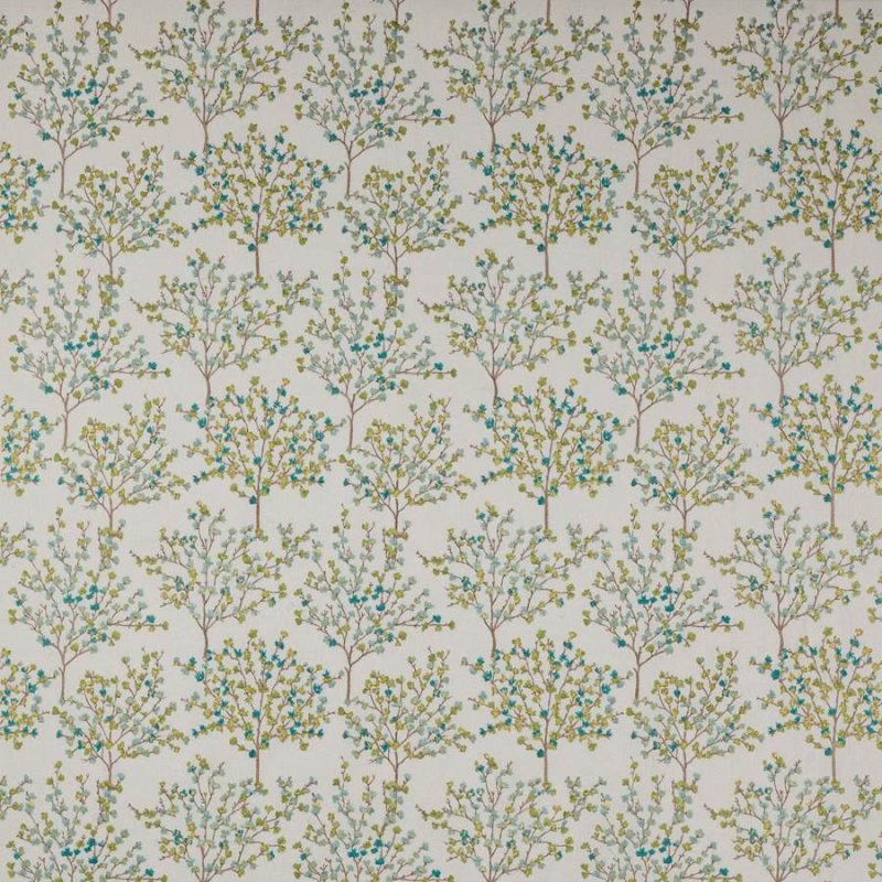 Blossom Tree Lime/Aqua – Stoff von Jane Churchill