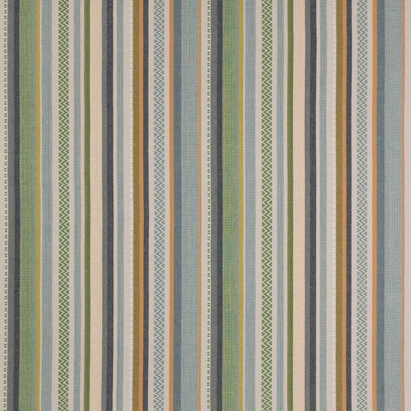 Cabrera Stripe Blue/Green – Stoff von Jane Churchill