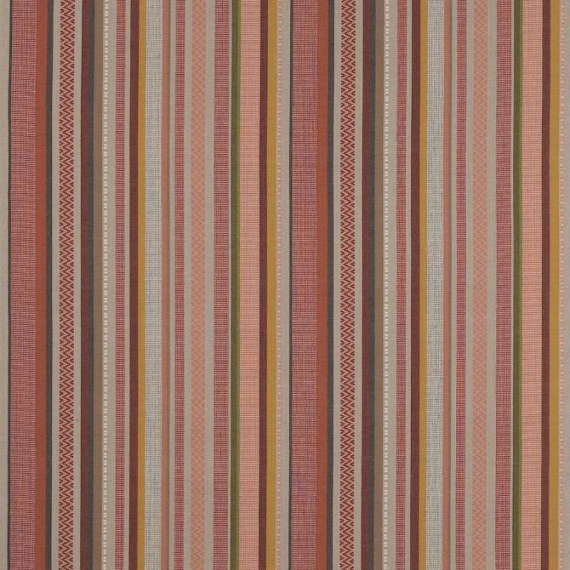 Preview: Cabrera Stripe Red – Stoff von Jane Churchill