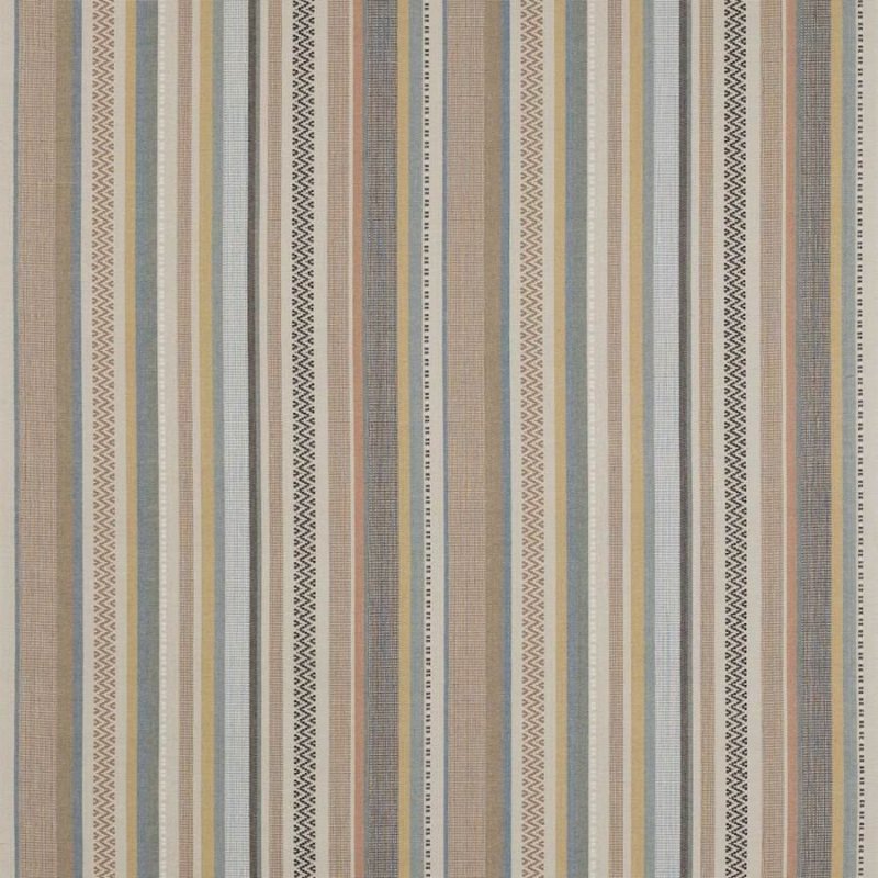 Cabrera Stripe Soft Blue/Taupe – Stoff von Jane Churchill