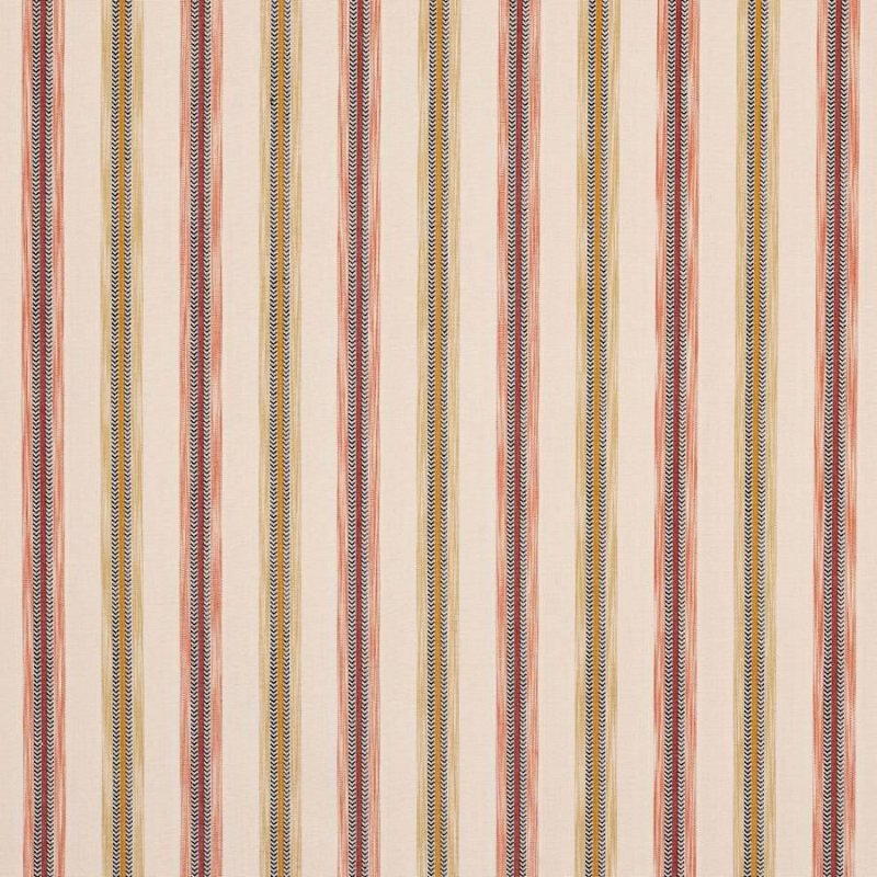 Preview: Camber Stripe Ochre/Red – Stoff von Jane Churchill
