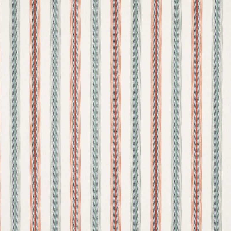 Camber Stripe Red/Teal – Stoff von Jane Churchill