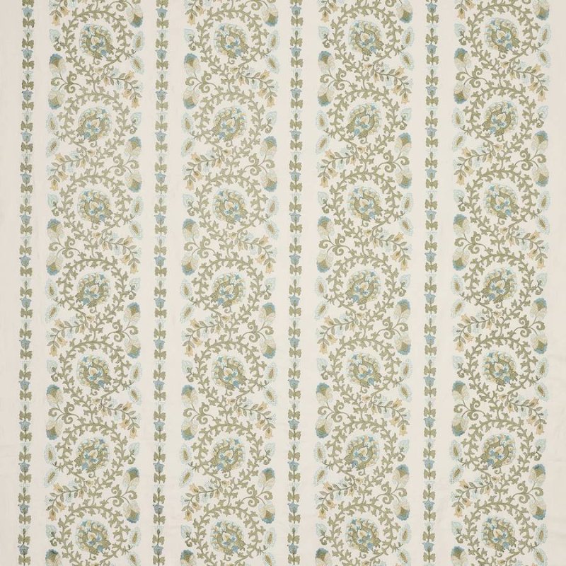 Preview: Jane Churchill Carina Stickstoff in Aqua