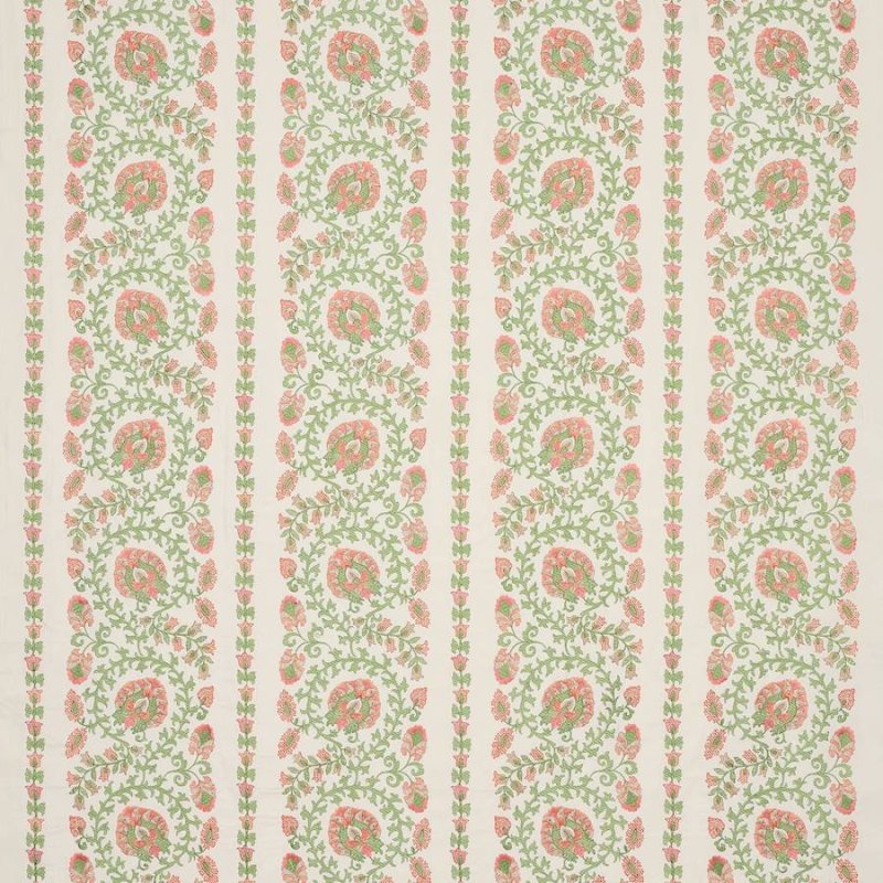 Preview: Jane Churchill Carina Stickstoff in Pink/Green