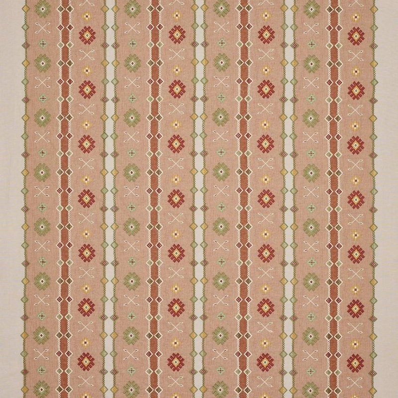 Preview: Jane Churchill Cinnabar Stickstoff in Red