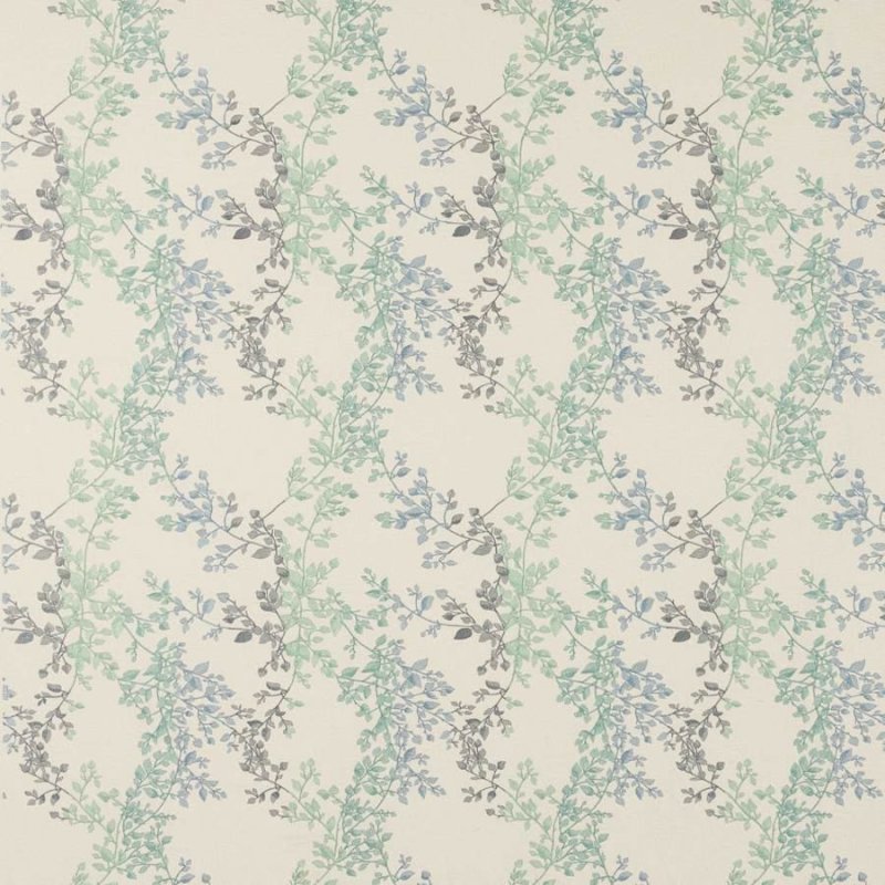 Preview: Clemence Blue/Aqua – Stoff von Jane Churchill