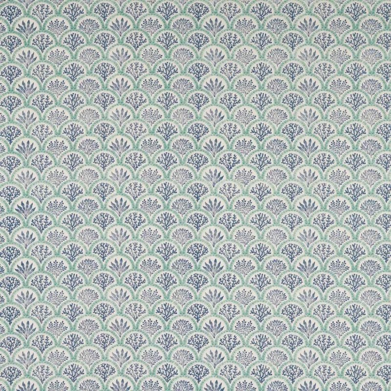 Preview: Coralli Blue/Teal – Stoff von Jane Churchill