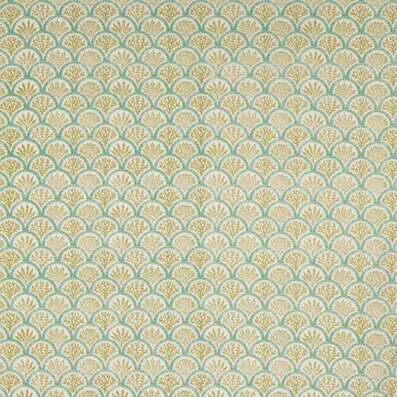 Coralli Lime/Teal – Stoff von Jane Churchill
