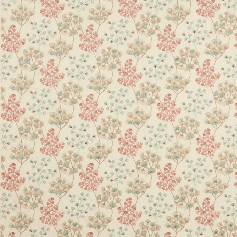 Jane Churchill Elianna Stoff in Pink/Aqua