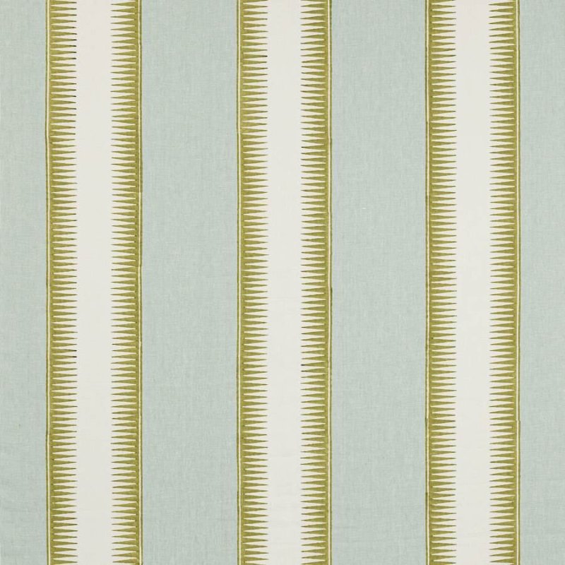 Preview: Ezra Stripe Aqua/Lime – Stoff von Jane Churchill