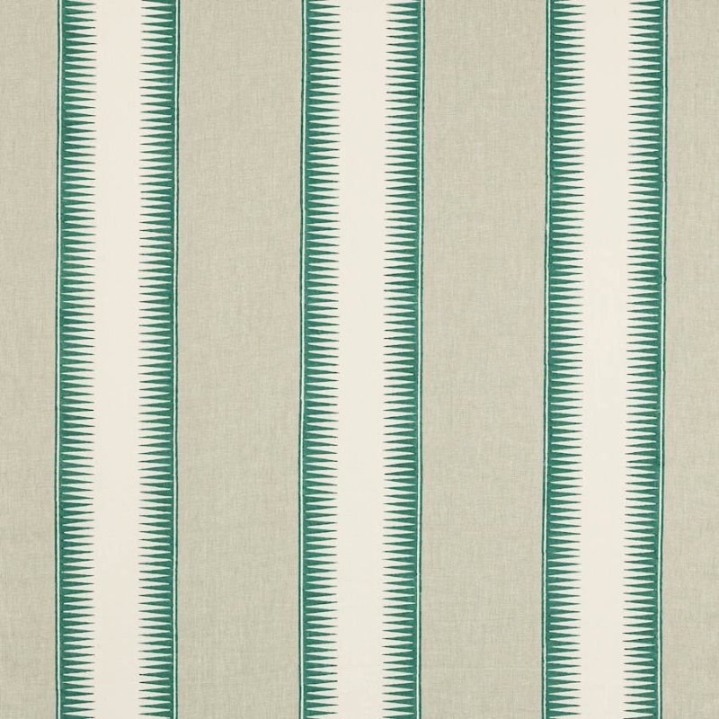 Ezra Stripe Teal – Stoff von Jane Churchill