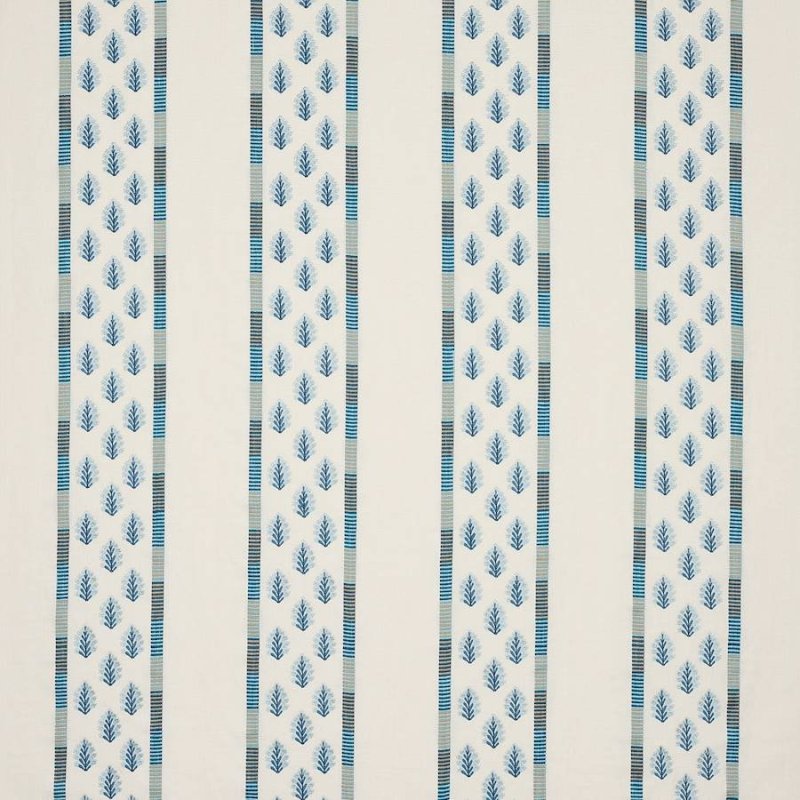Preview: Jane Churchill Fabian Stoff in Blue