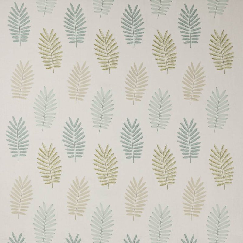 Preview: Jane Churchill Ferndown Stoff in Aqua/Leaf