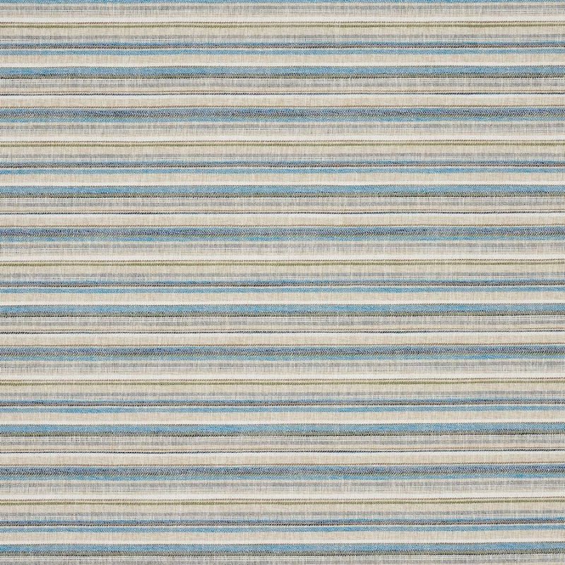 Jane Churchill Finn Stripe Outdoor-Stoff in Blue