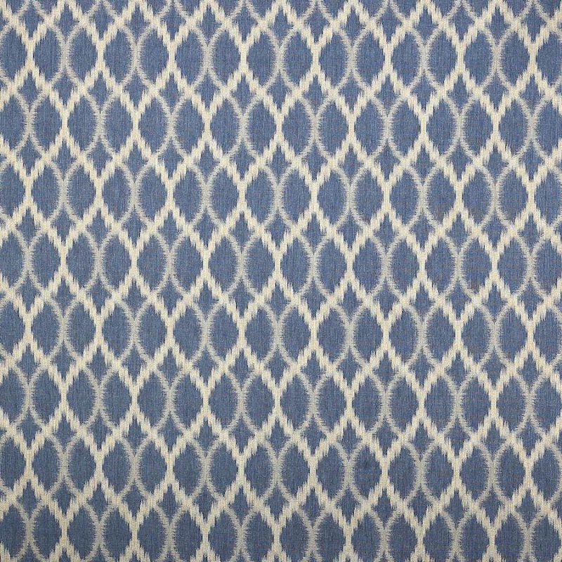 Jane Churchill Fontane Ikat-Stoff in Navy