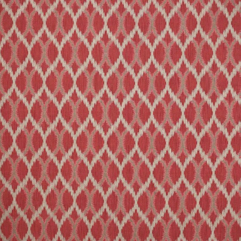 Preview: Jane Churchill Fontane Ikat-Stoff in Red
