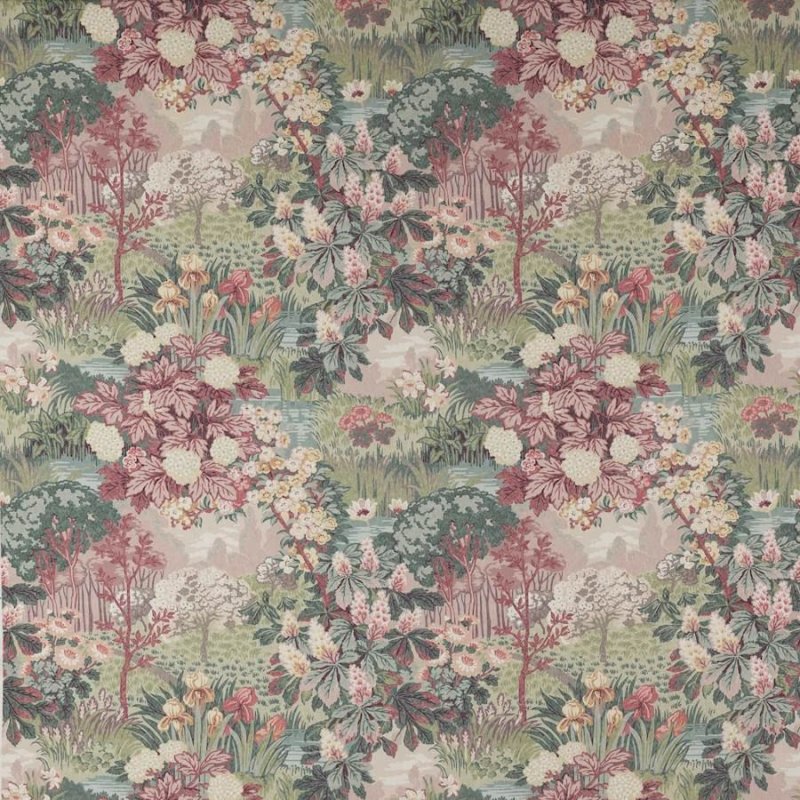 Preview: Greenway Red/Green – Stoff von Jane Churchill