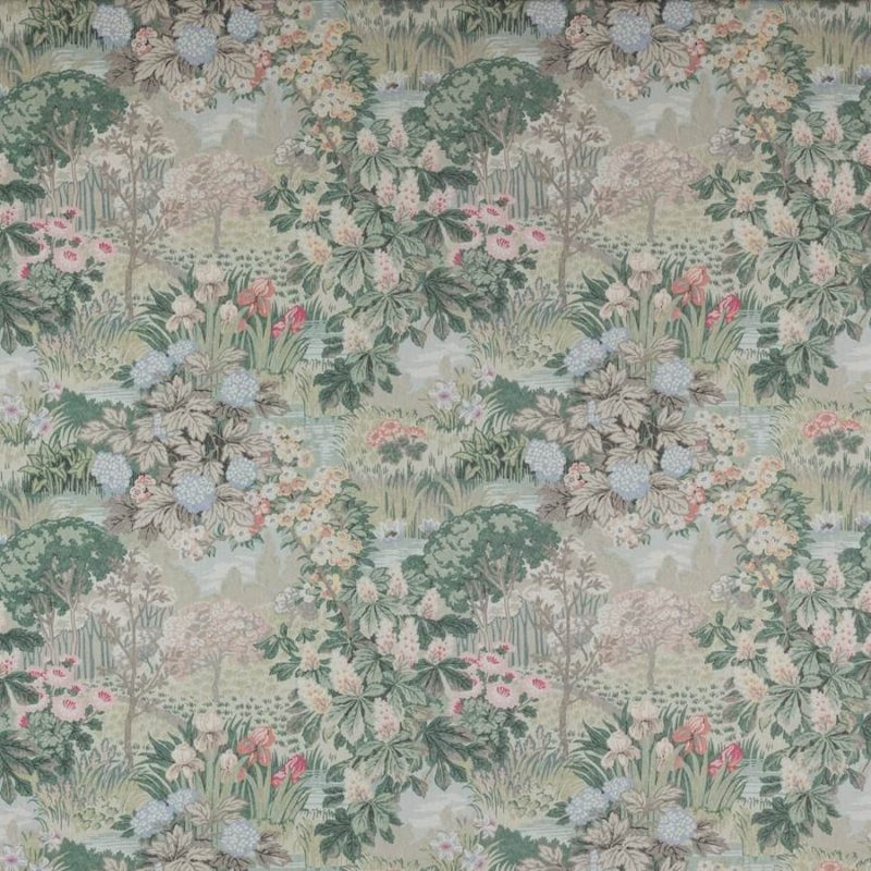 Preview: Greenway Soft Green/Pink – Stoff von Jane Churchill