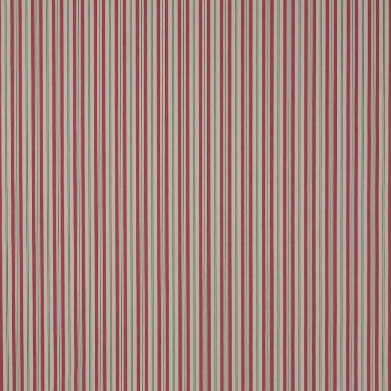 Jane Churchill Hartwell Stripe Streifenstoff in Red