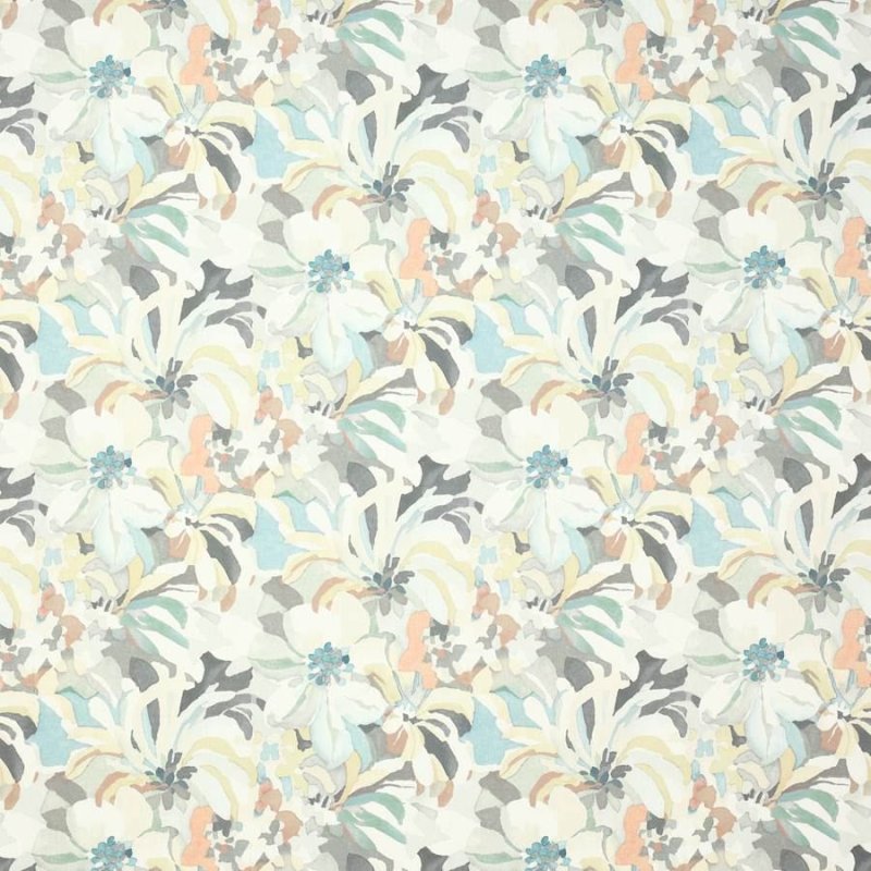 Hot House Grey/Aqua – Stoff von Jane Churchill