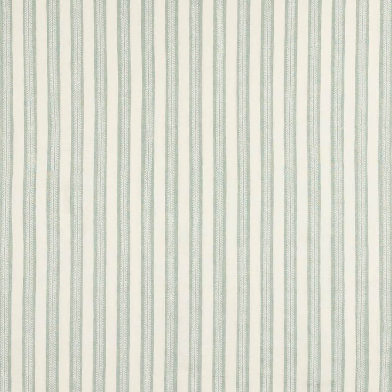 Preview: Jane Churchill Innis Stripe Leinenstoff in Aqua