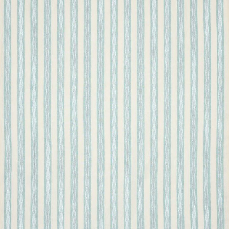 Jane Churchill Innis Stripe Leinenstoff in Duck Egg