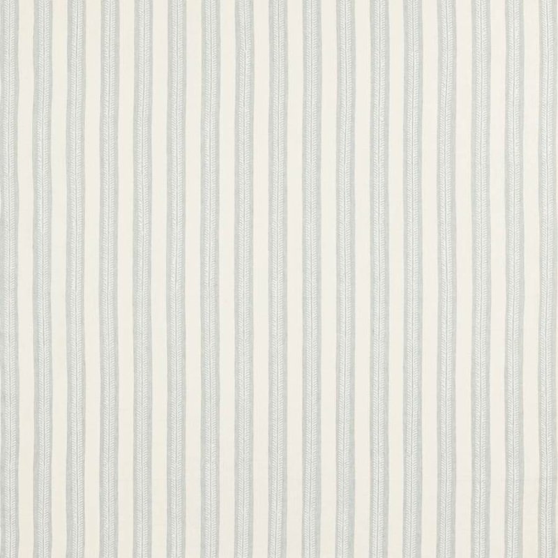 Jane Churchill Innis Stripe Leinenstoff in Pale Blue