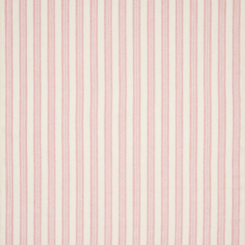 Jane Churchill Innis Stripe Leinenstoff in Pink