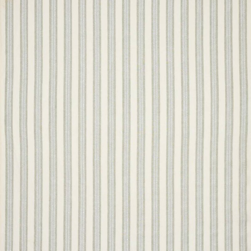 Jane Churchill Innis Stripe Leinenstoff in Sage