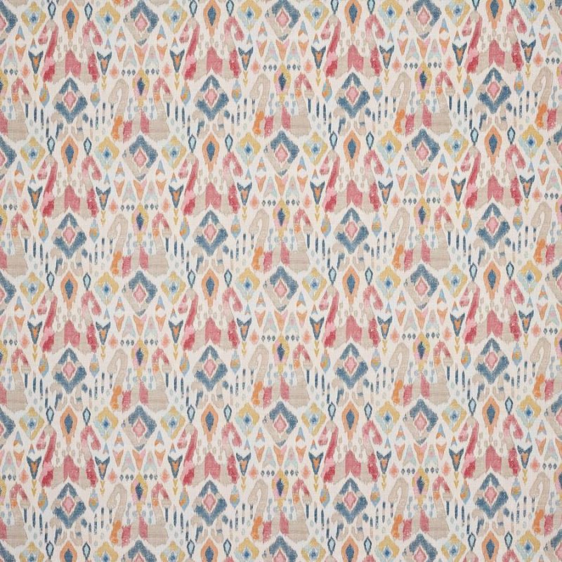 Jaru von Jane Churchill – bedrucktes Ikat in mehreren Farben, Meterware