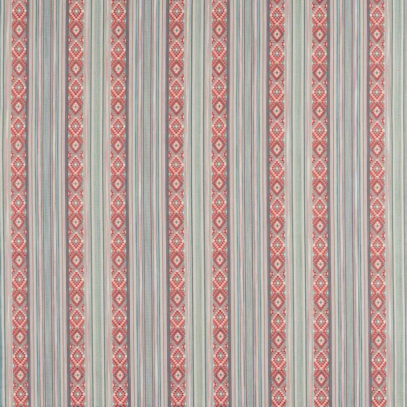Preview: Javalli Stripe Blue – Stoff von Jane Churchill