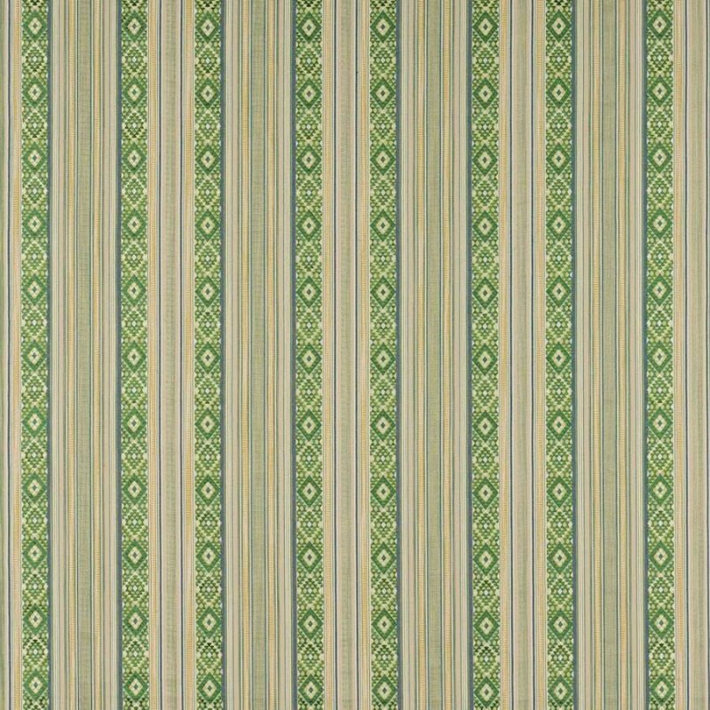 Javalli Stripe Green – Stoff von Jane Churchill