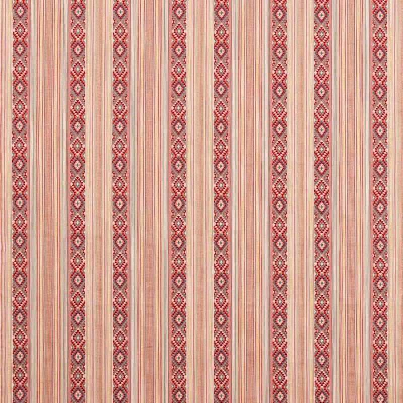 Preview: Javalli Stripe Red – Stoff von Jane Churchill