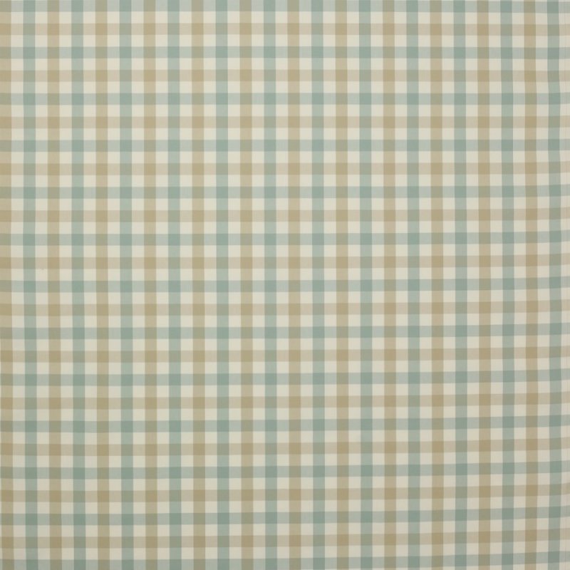 Jane Churchill Kali Check Karostoff in Aqua