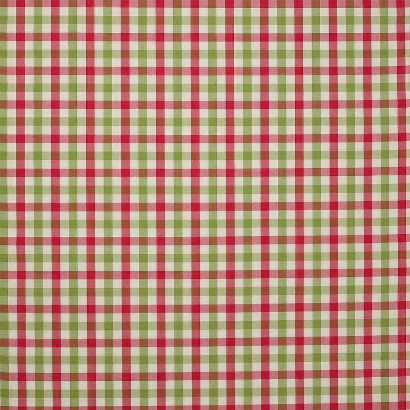 Jane Churchill Kali Check Karostoff in Pink/Green